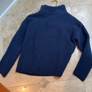 Catherine Malandrino women’s mock neck sweater - chenille fleece Petite S